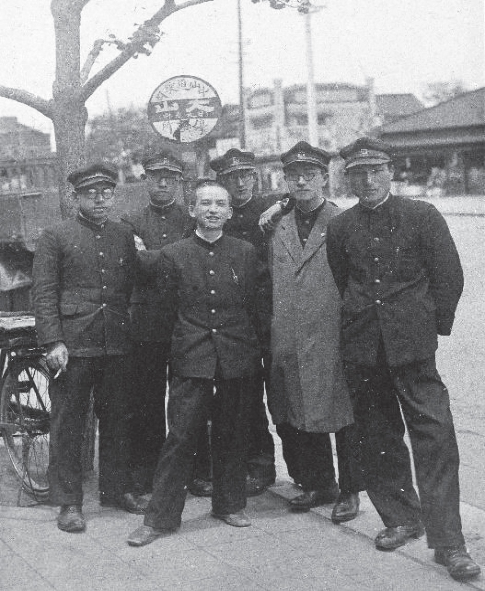 「中山道乗合　大山」とあるバス停